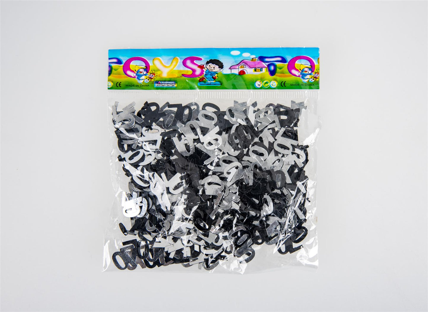 4 x 14g 70th Black Happy Birthday Confetti