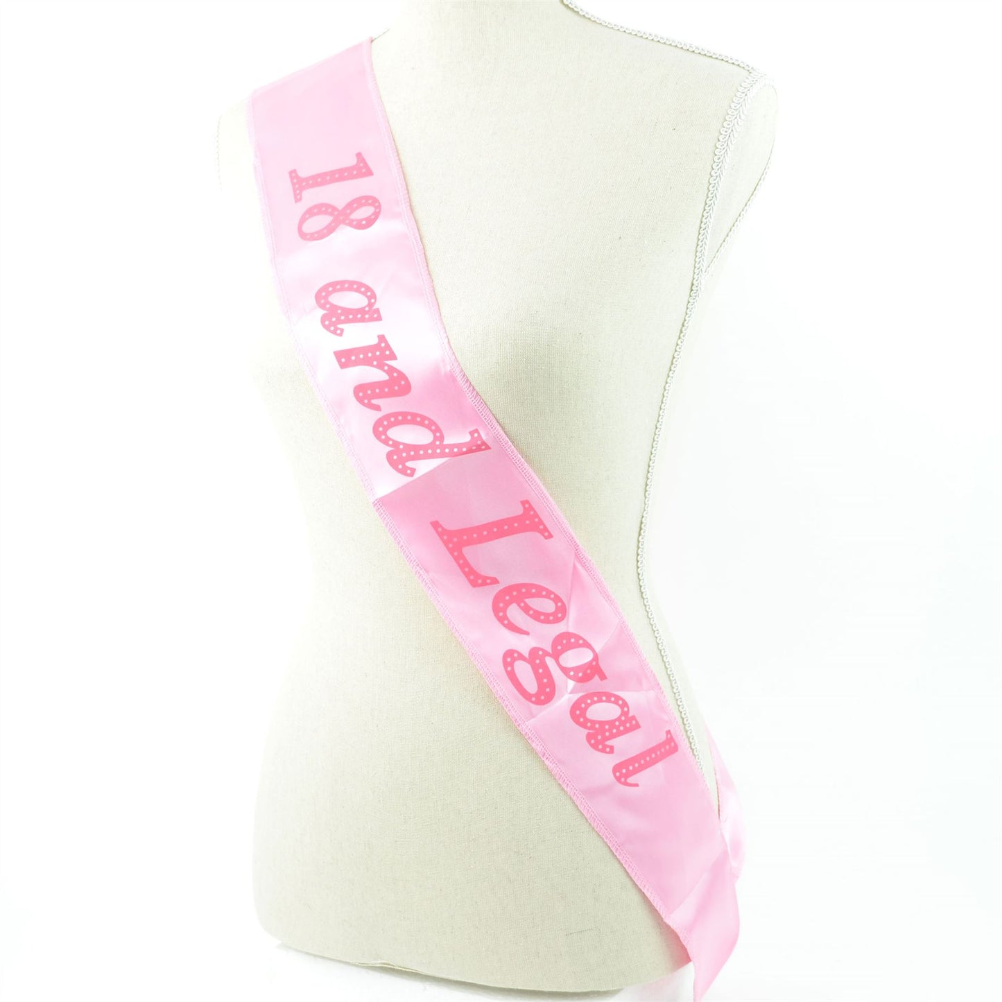 Pink 18th Birthday Sash