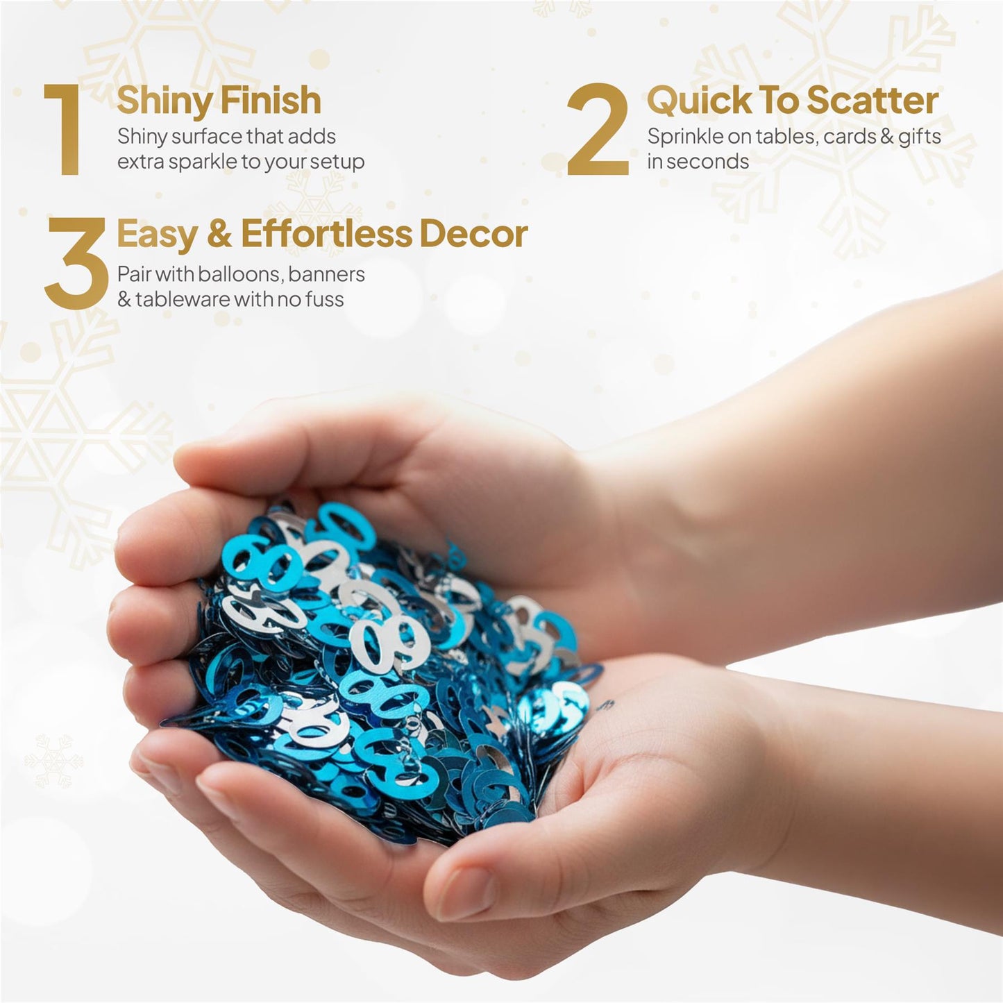 4 x 14g Blue 60th Birthday Confetti