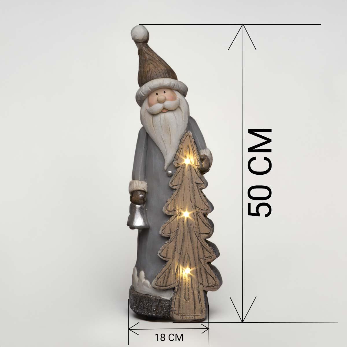 50cm Santa with LED Tree Figurine