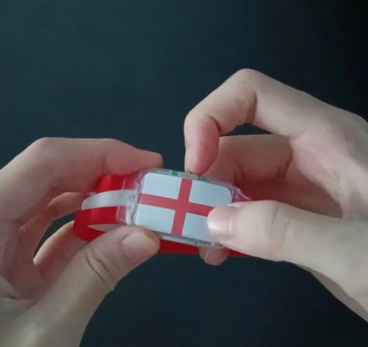 England Flag Led Bracelet