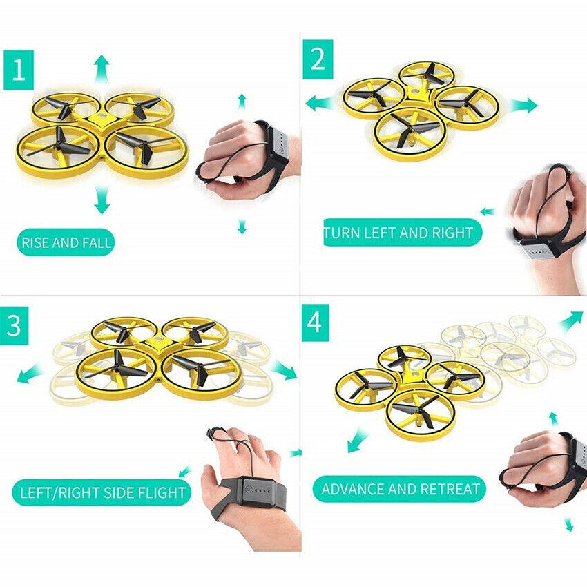 Smart Watch Controlled Drone UFO Interactive Quadcopter