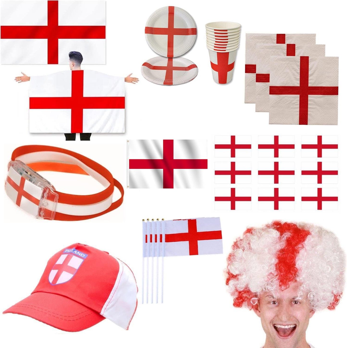 Football World Cup England Party Accessories set 80pcs