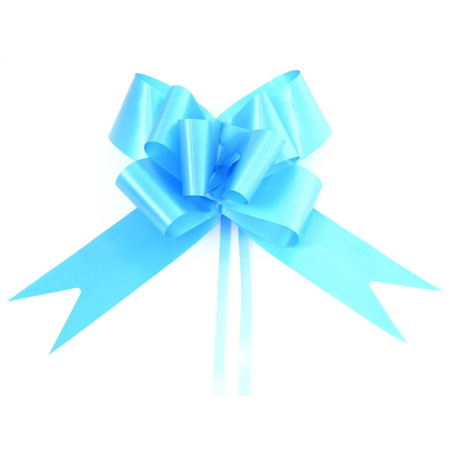 20 Pale Blue Pullbows (30mm)