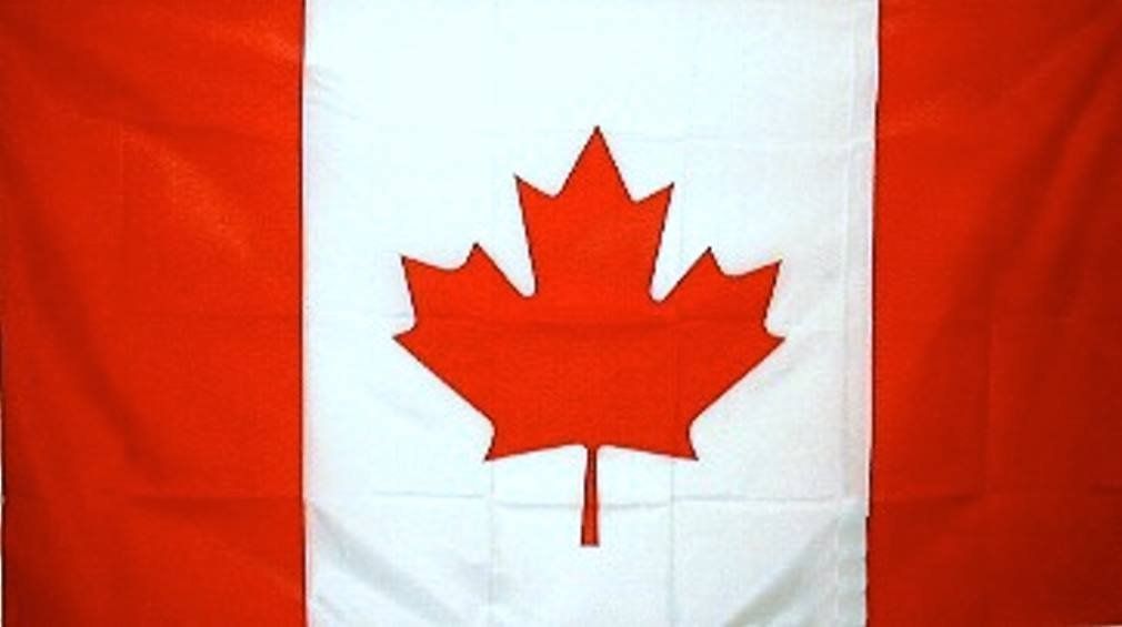 Canada Flag 5x3ft With Eyelets