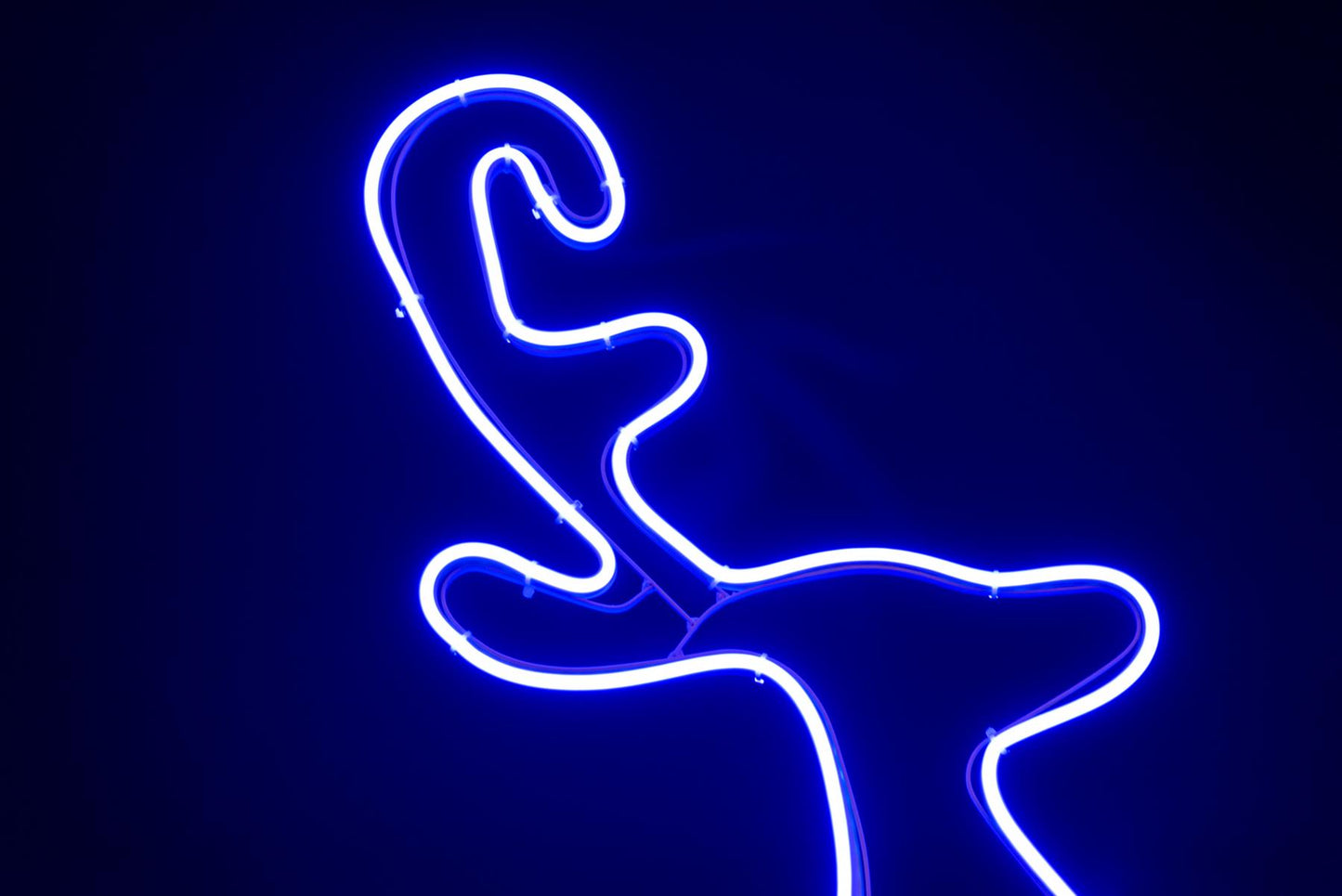 Blue Reindeer Rope Light Silhouette (74x40cm)