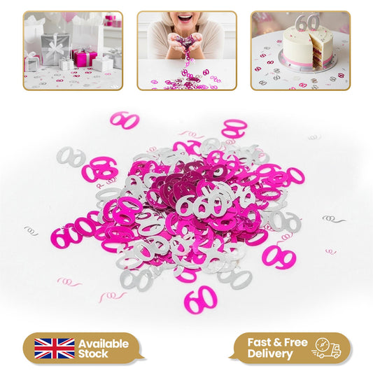14g 60th Pink Confetti