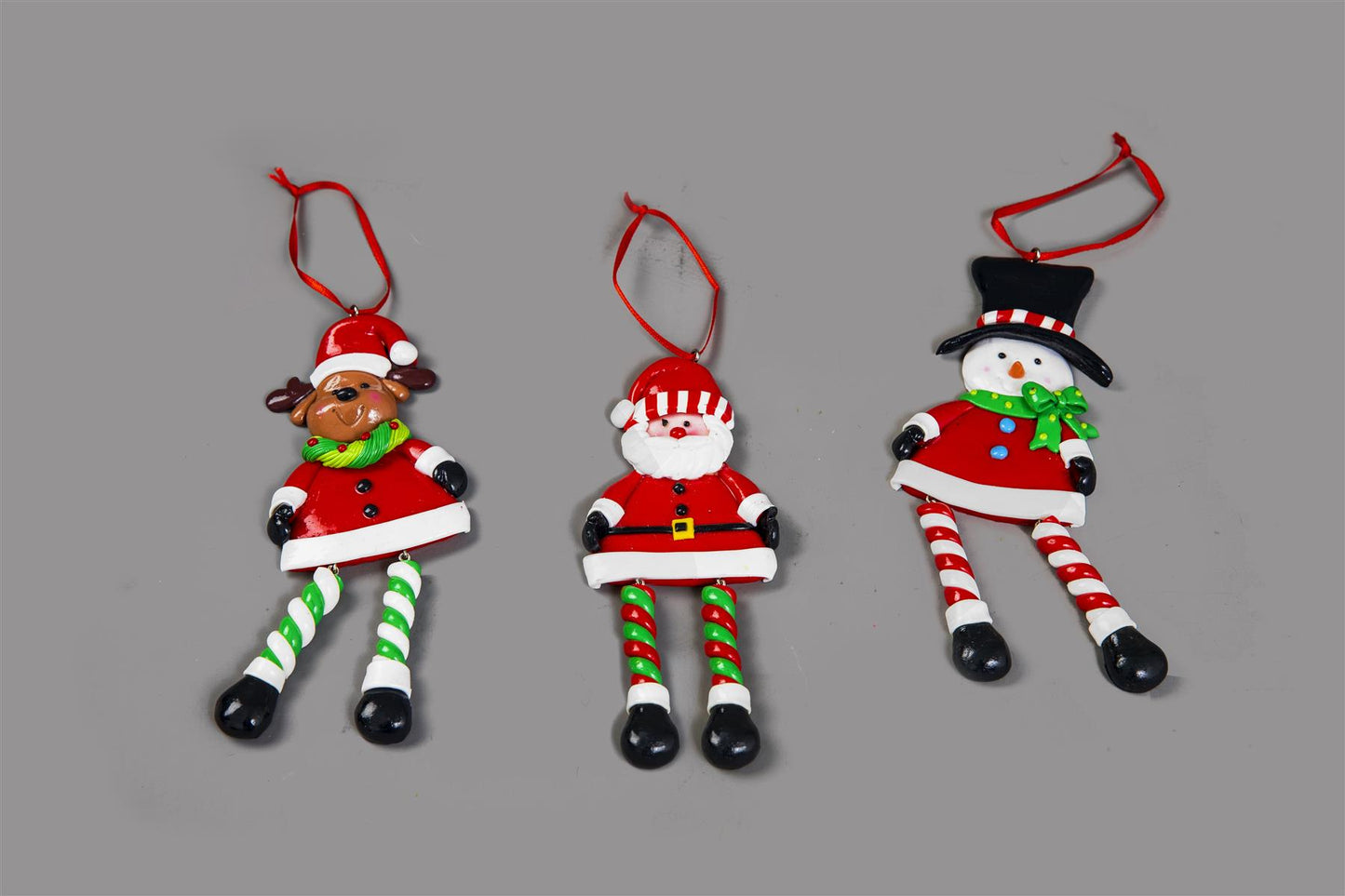 3pcs Ceramic Christmas Hanging Decoration