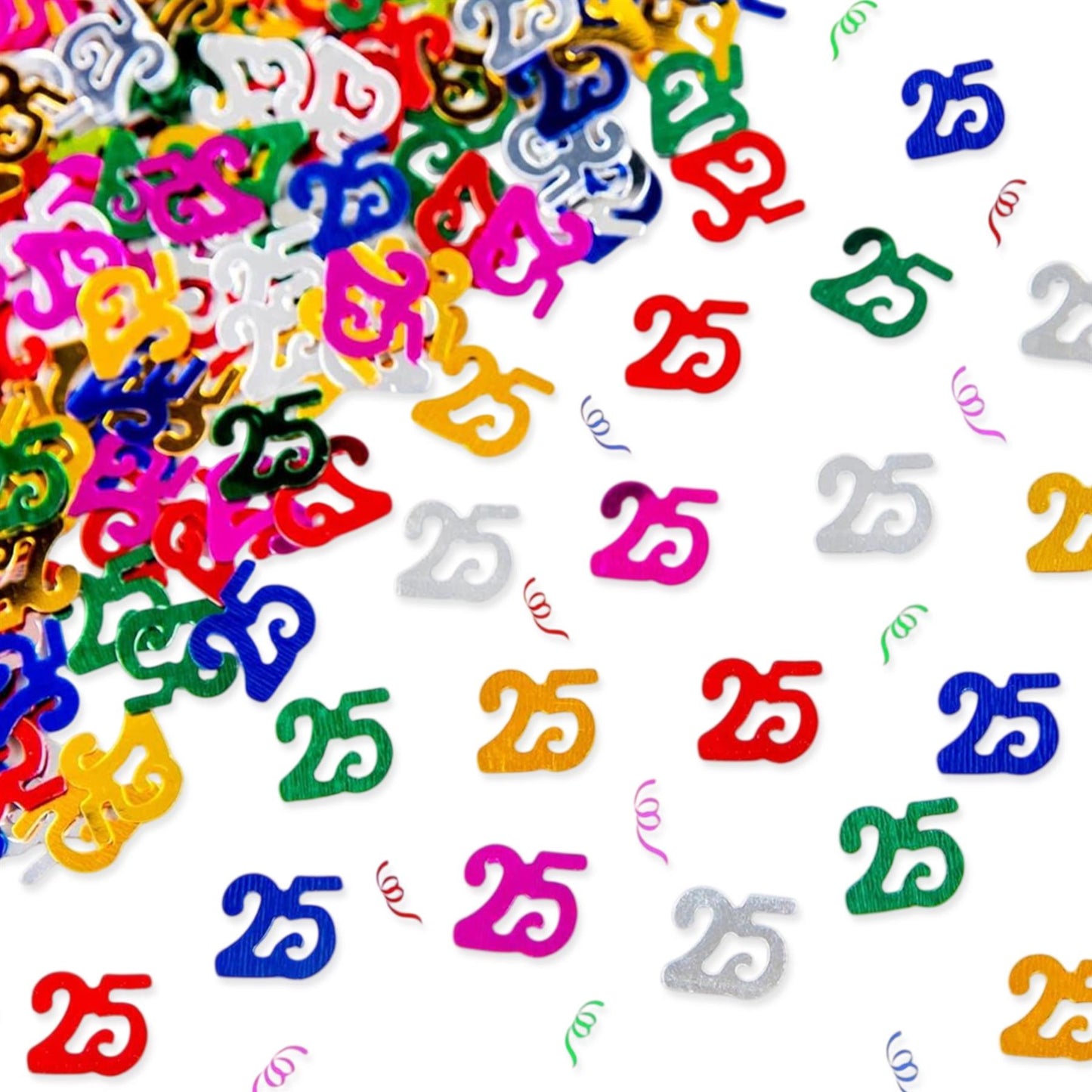 25th Birthday Confetti - Multicolour, 14g, 2 Pack