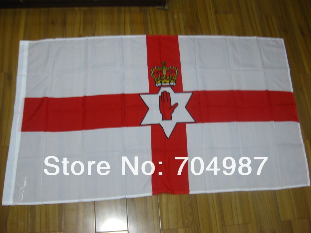 Northern Ireland Flag 5x3ft With Eyelets