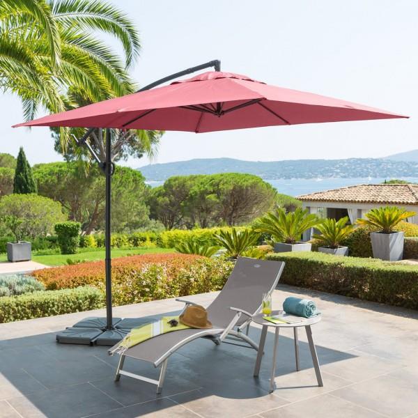 Burgundy Parasol Square Umbrella, 264x40x16cm