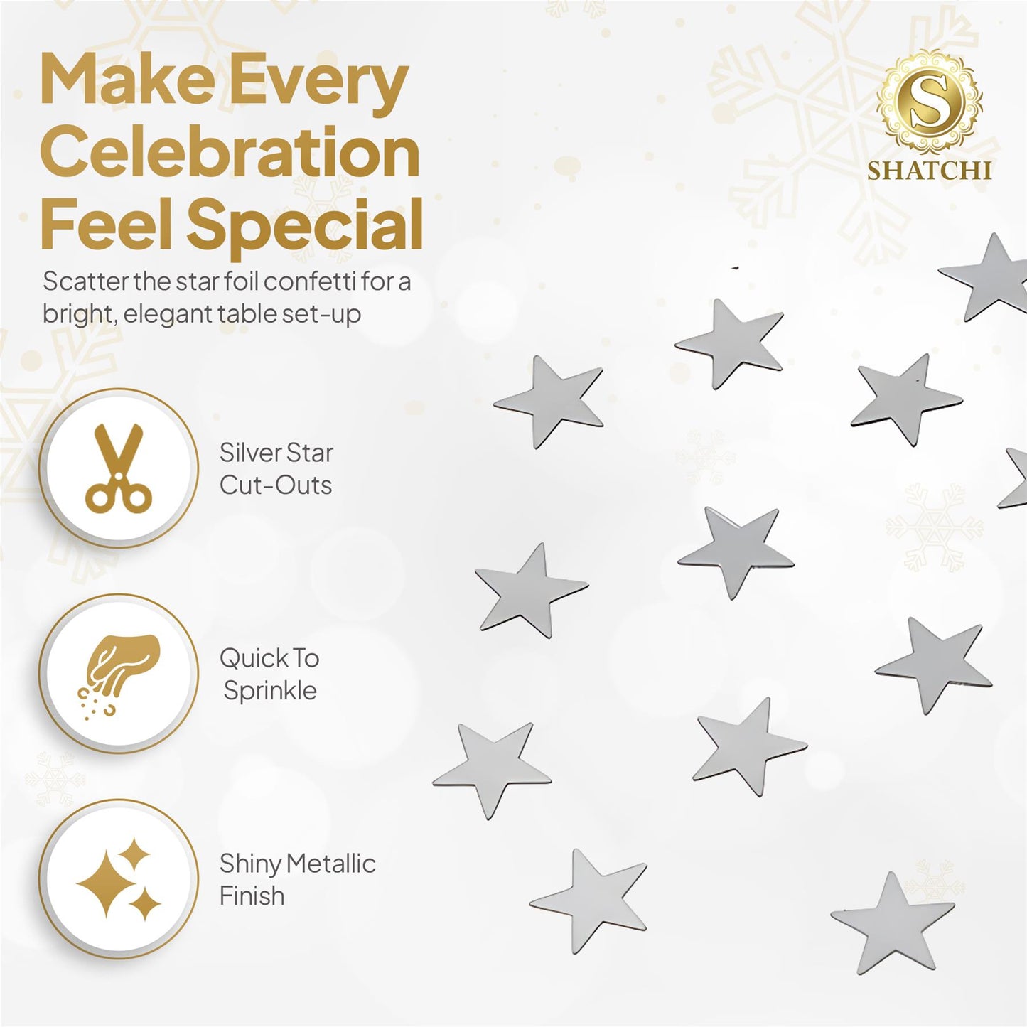Star Confetti Silver - 14g 1 Pack