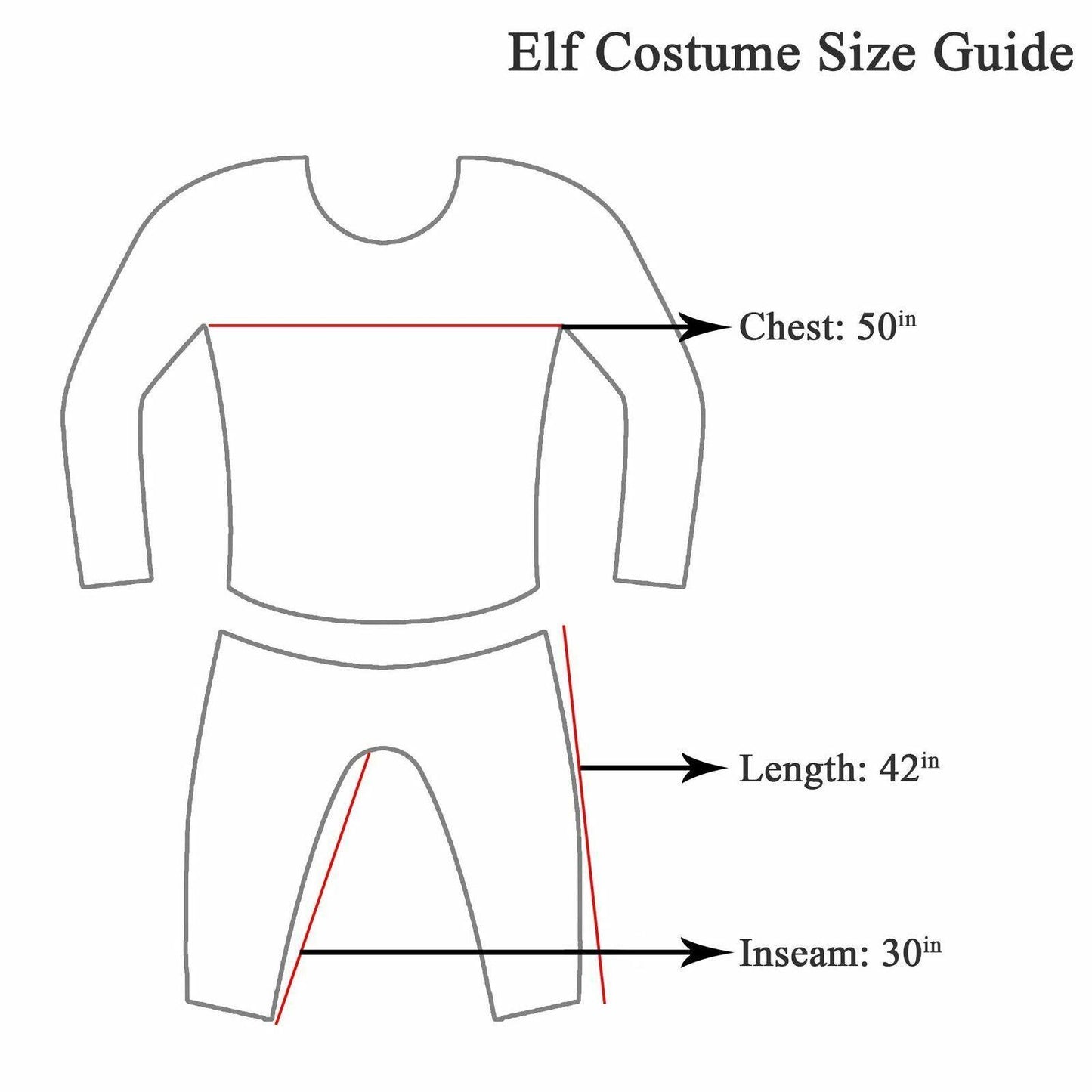 Christmas Elf Costume - Adult,