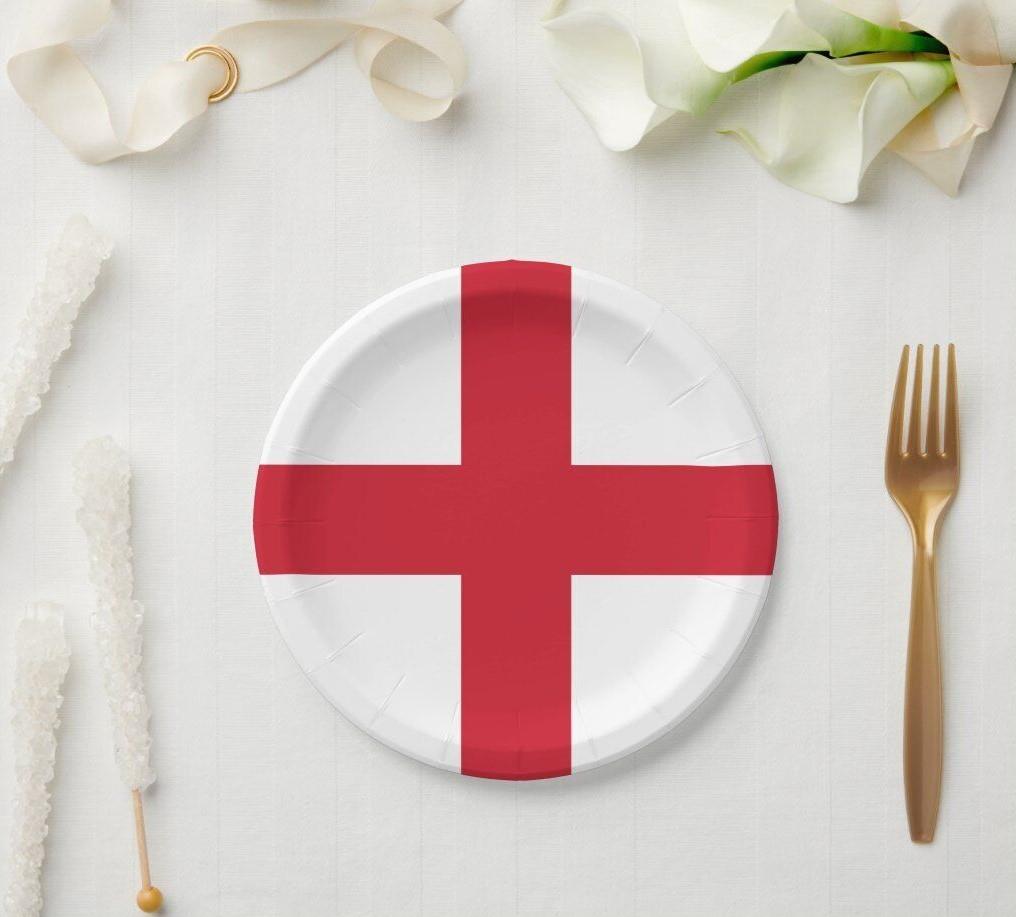 England St George Plates 20Pcs