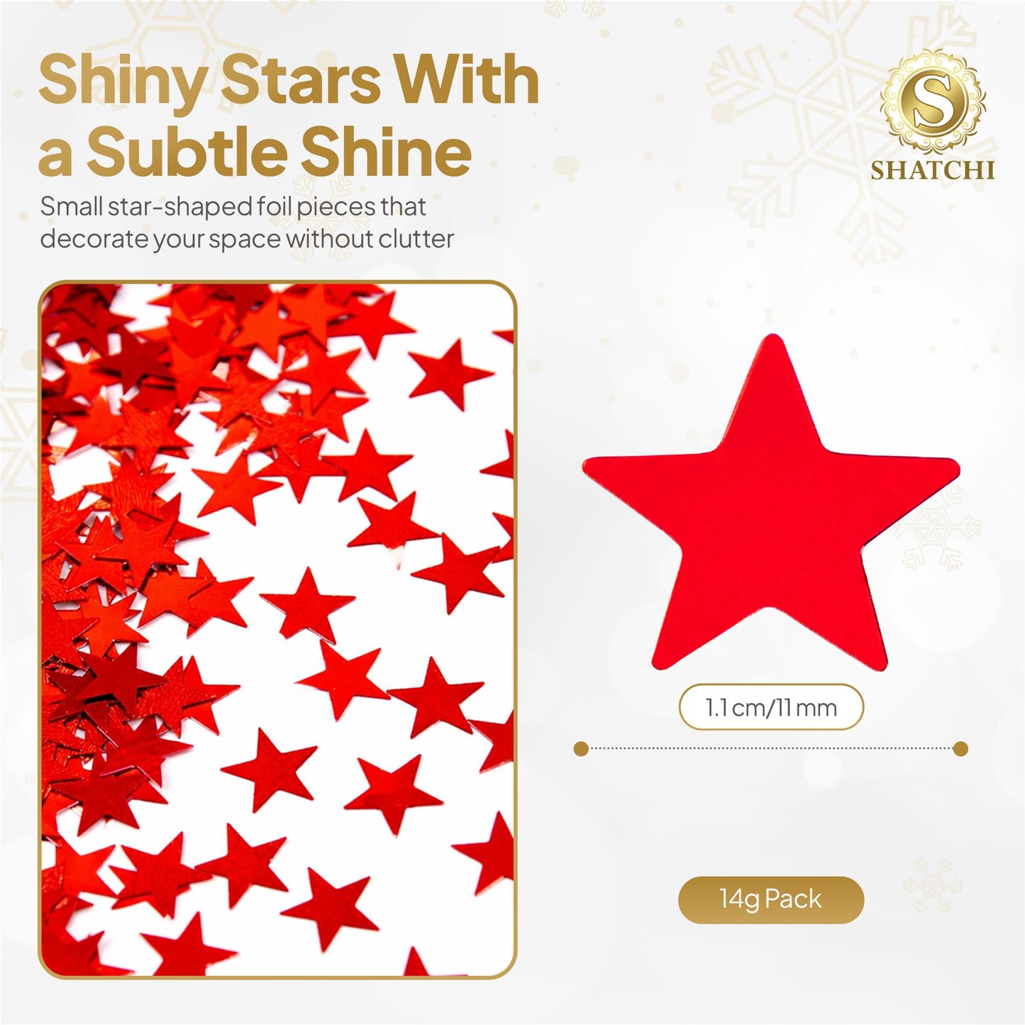 Star Confetti Red (14g)