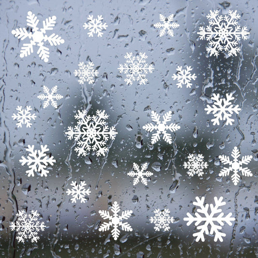 4 Sheets Snowflake Window Stickers