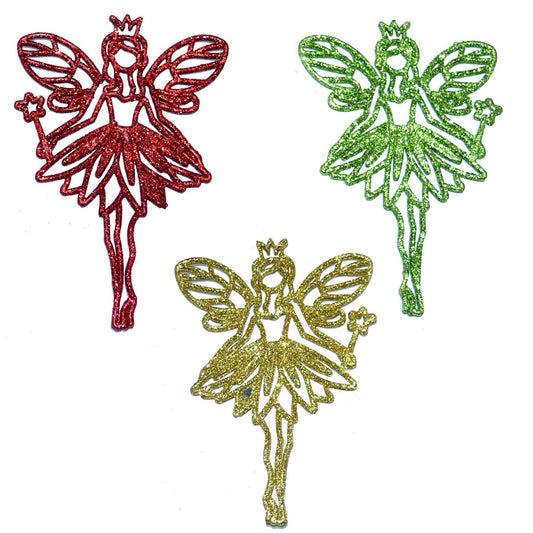 3pcs Glitter Angel Christmas Tree Decorations