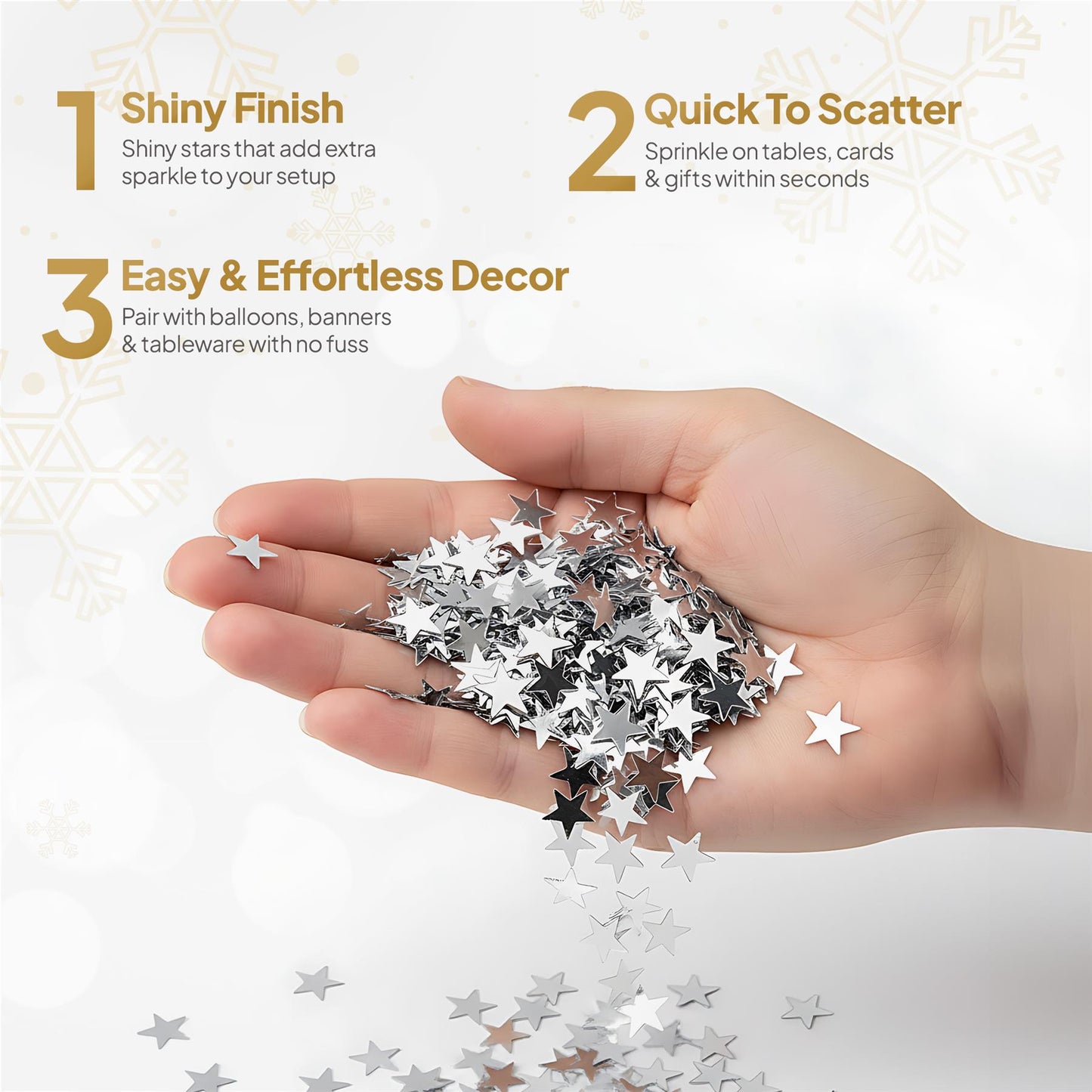 Star Confetti Silver - 14g 1 Pack