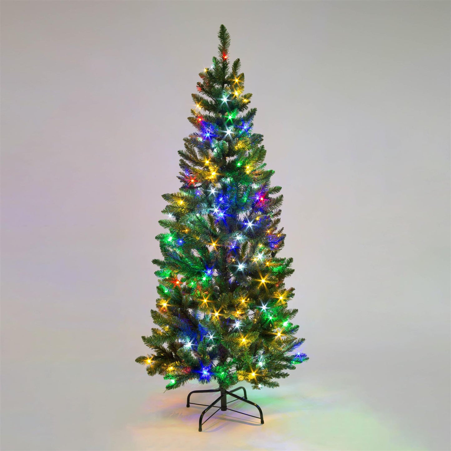 5Ft Slim Christmas Tree with Multicolor LEDs