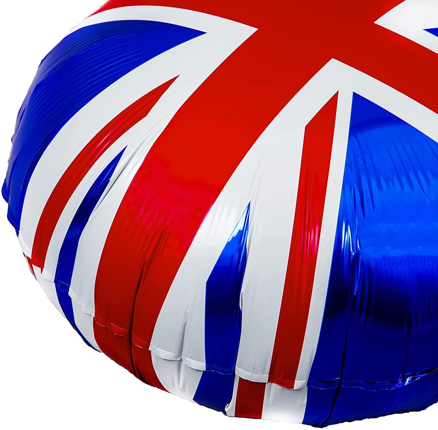 40 Union Jack Foil Balloons 18-inch Flag Printed Helium Fillable