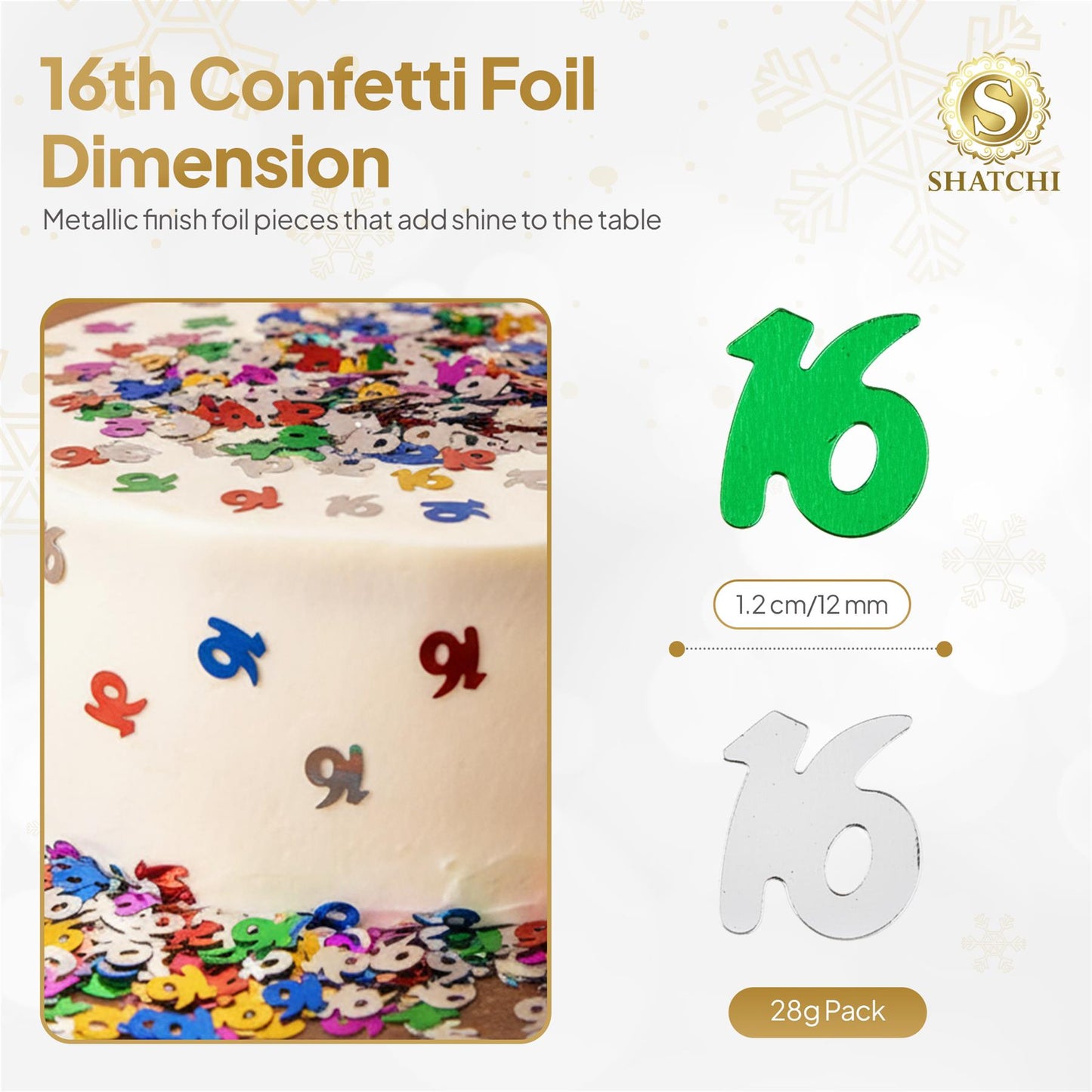 2 packs 16th Birthday Confetti