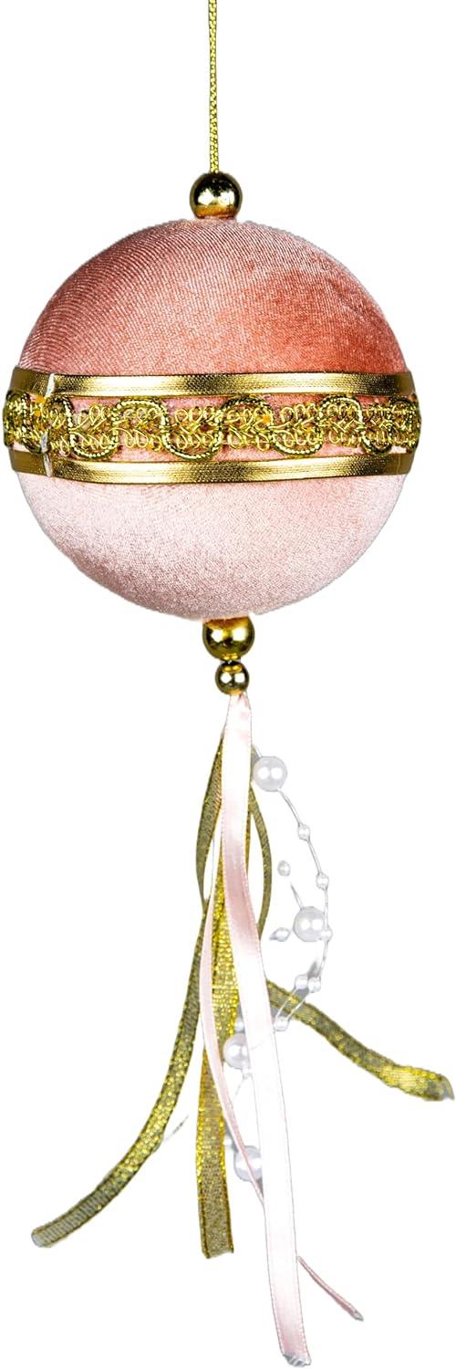 Pink Ball Decoration, 9cm