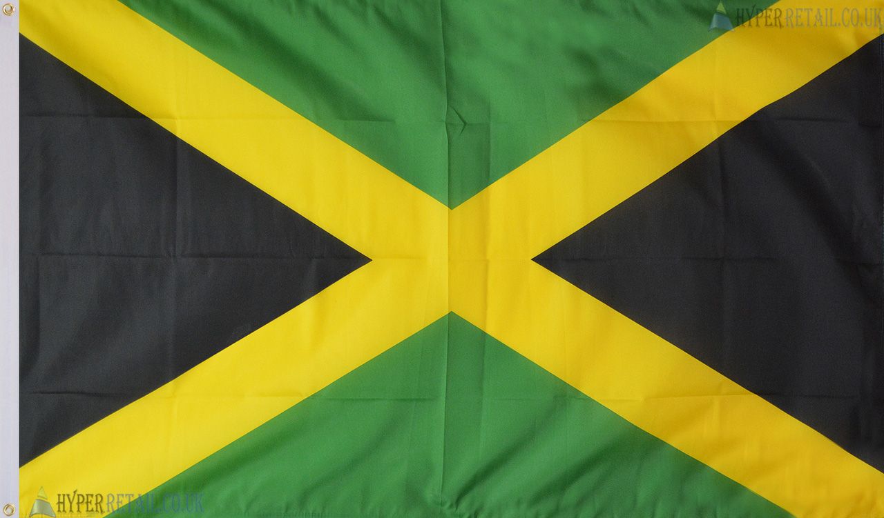 Jamaica Flag 5x3ft With Eyelets