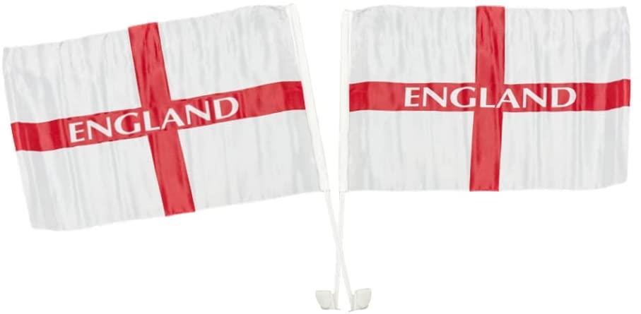 30cm x 46cm Set Of 4 England Car Window Home Decoration St George Flag