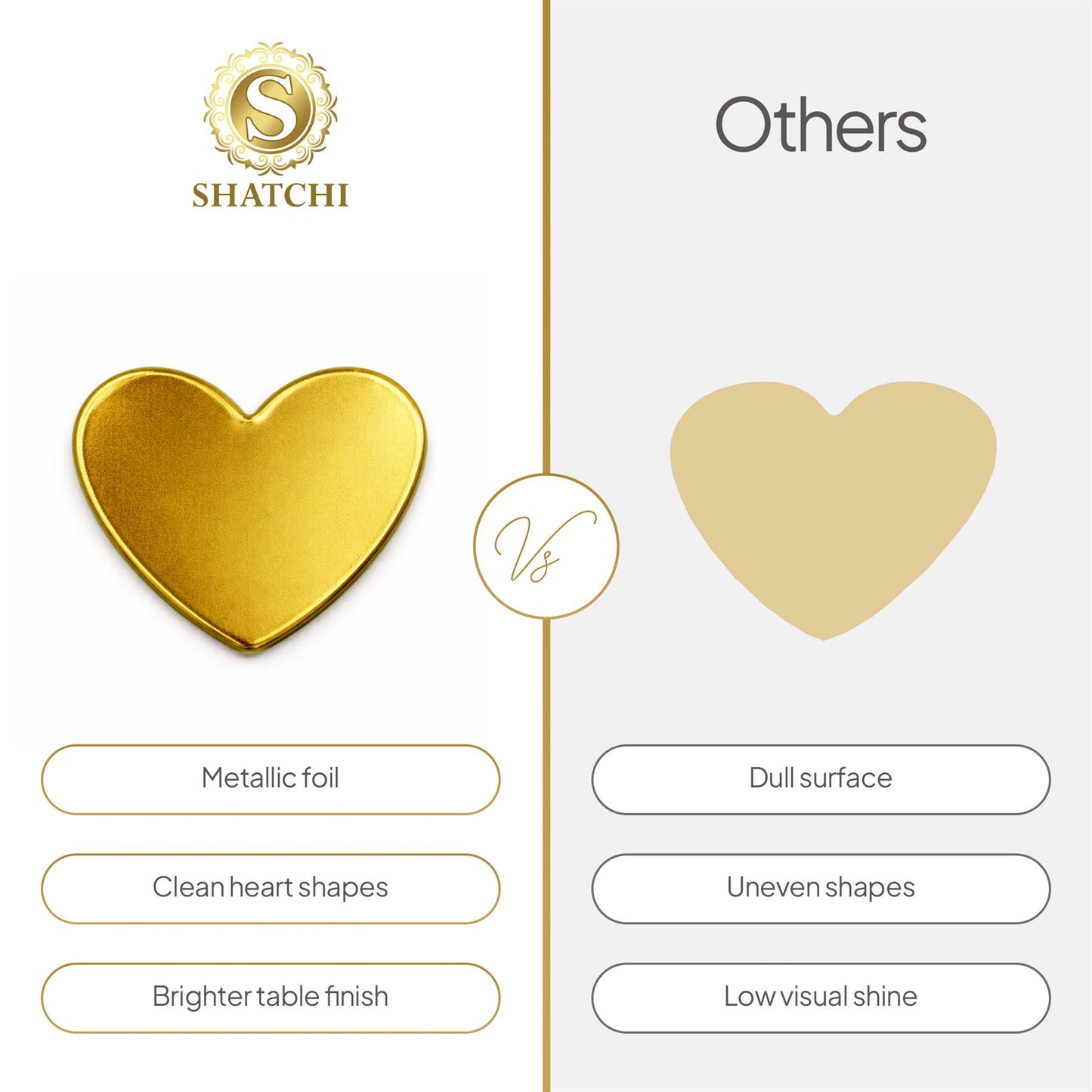 Heart Confetti Gold 14g, 1 Pack