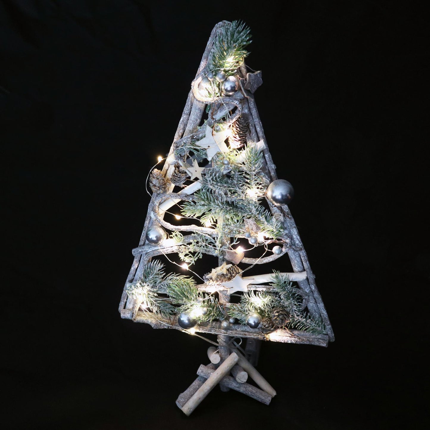 Wooden Tree with 20 LEDs