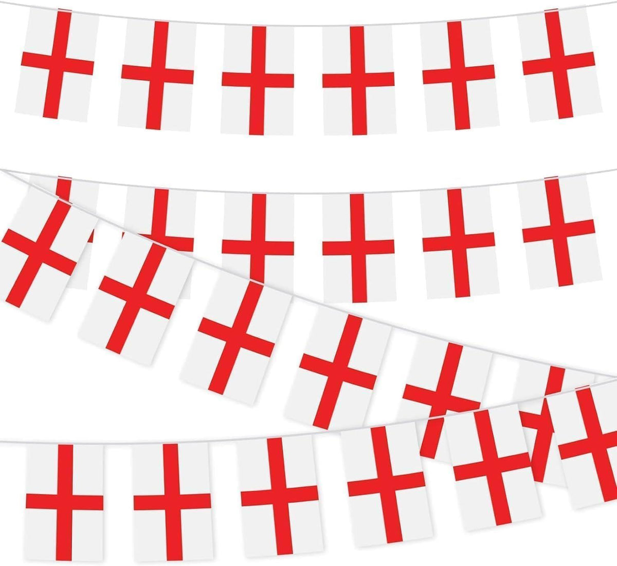 St George Bunting 14x21cm 10M 20Flags