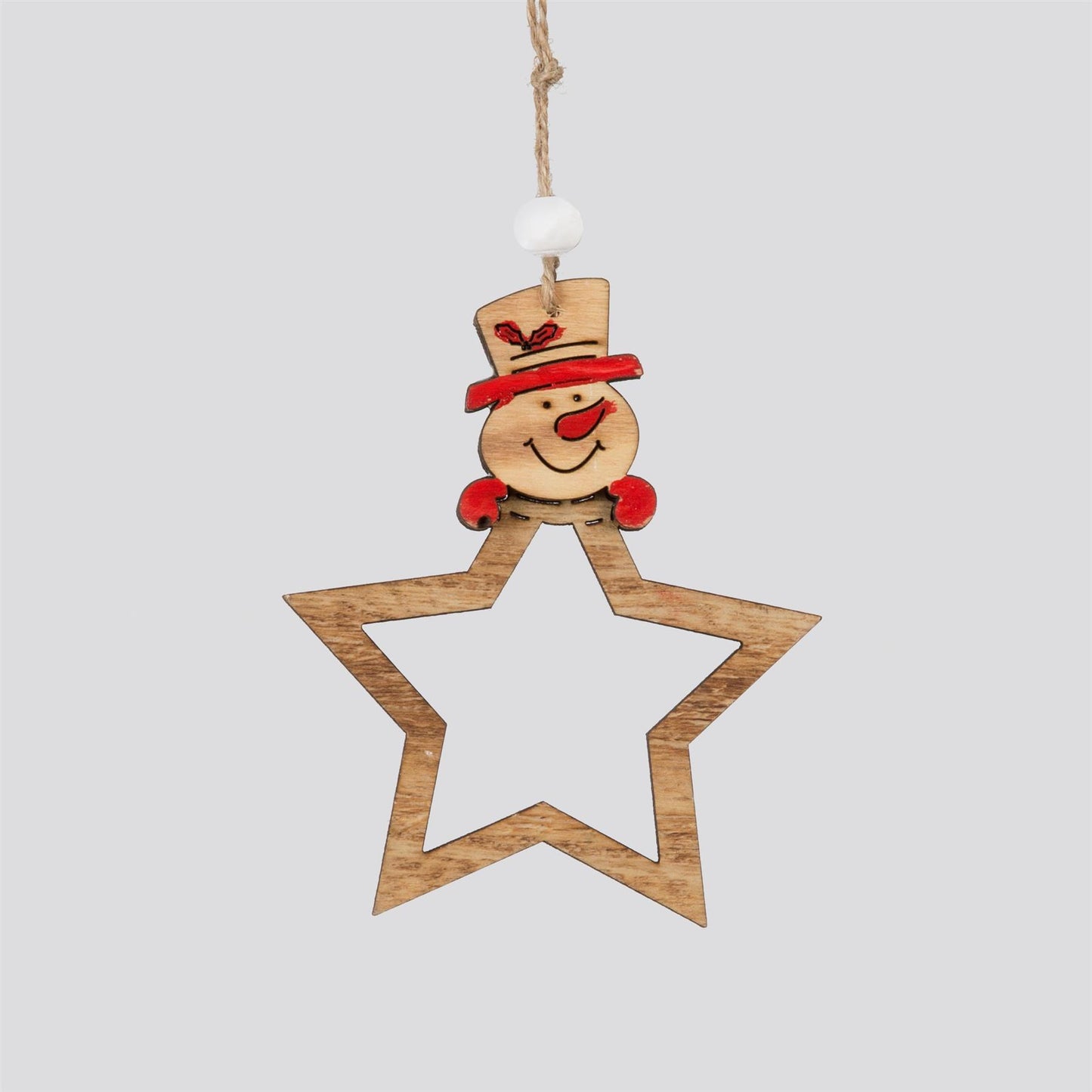 3 pcs Wooden Christmas Tree Ornaments