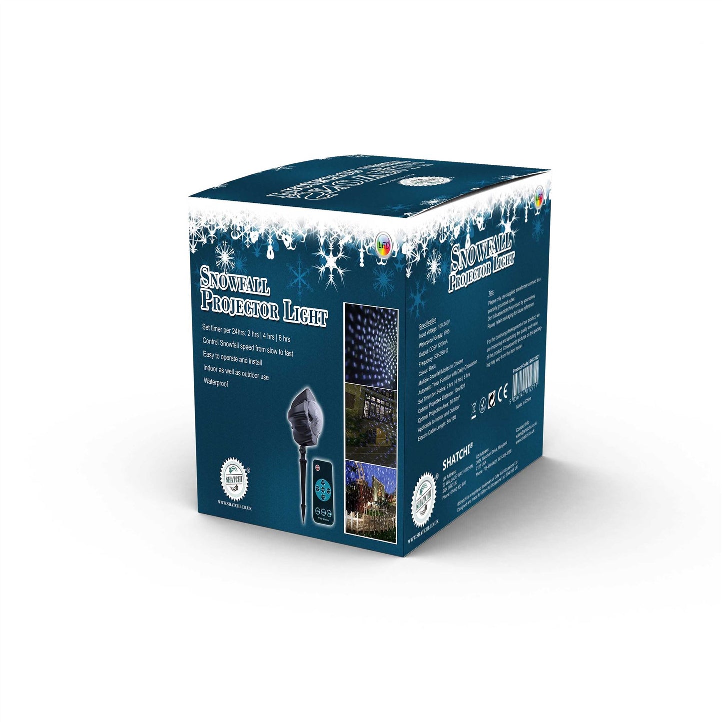 Snowfall LED Projector Light