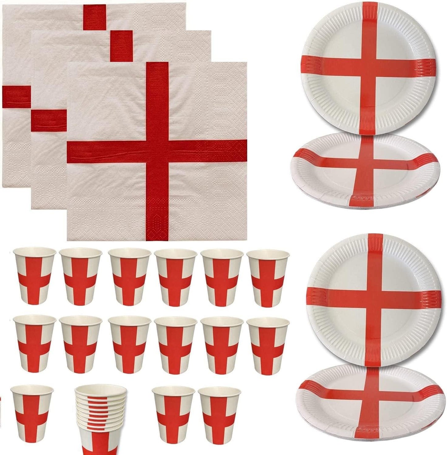 Football World Cup England Party Accessories set 80pcs