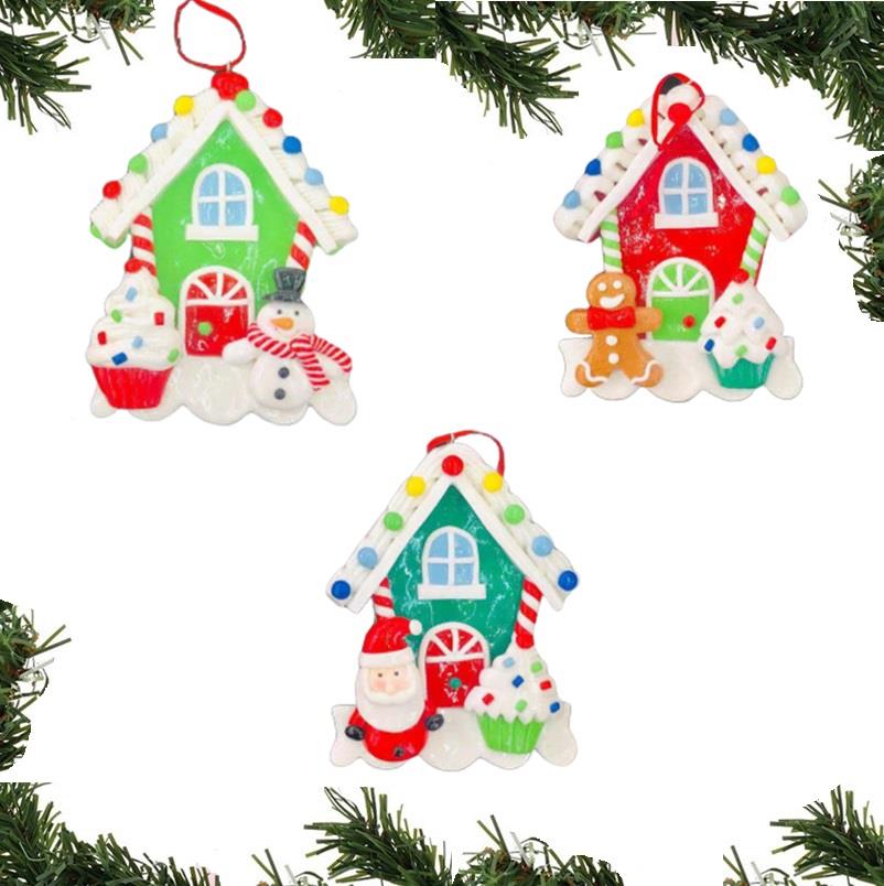 3 Ceramic Christmas Decorations