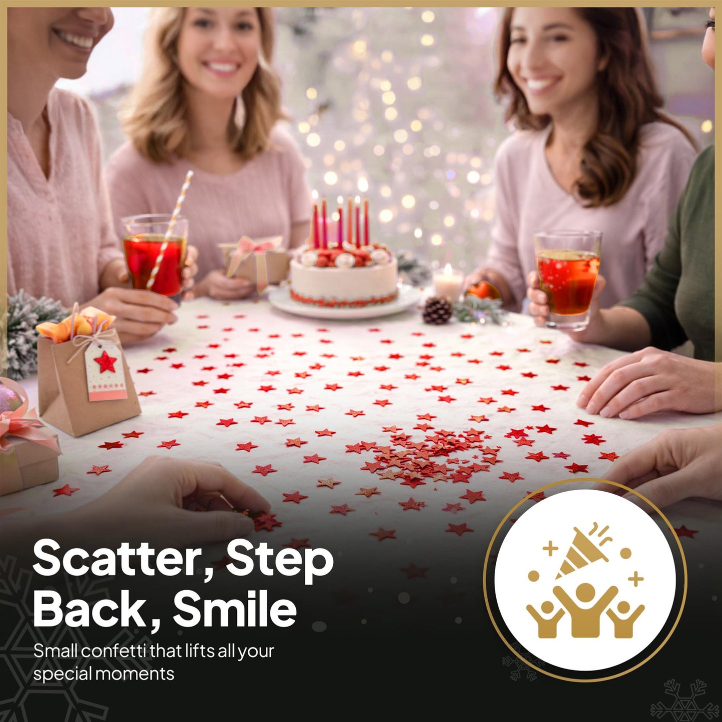 Star Confetti Red (14g)