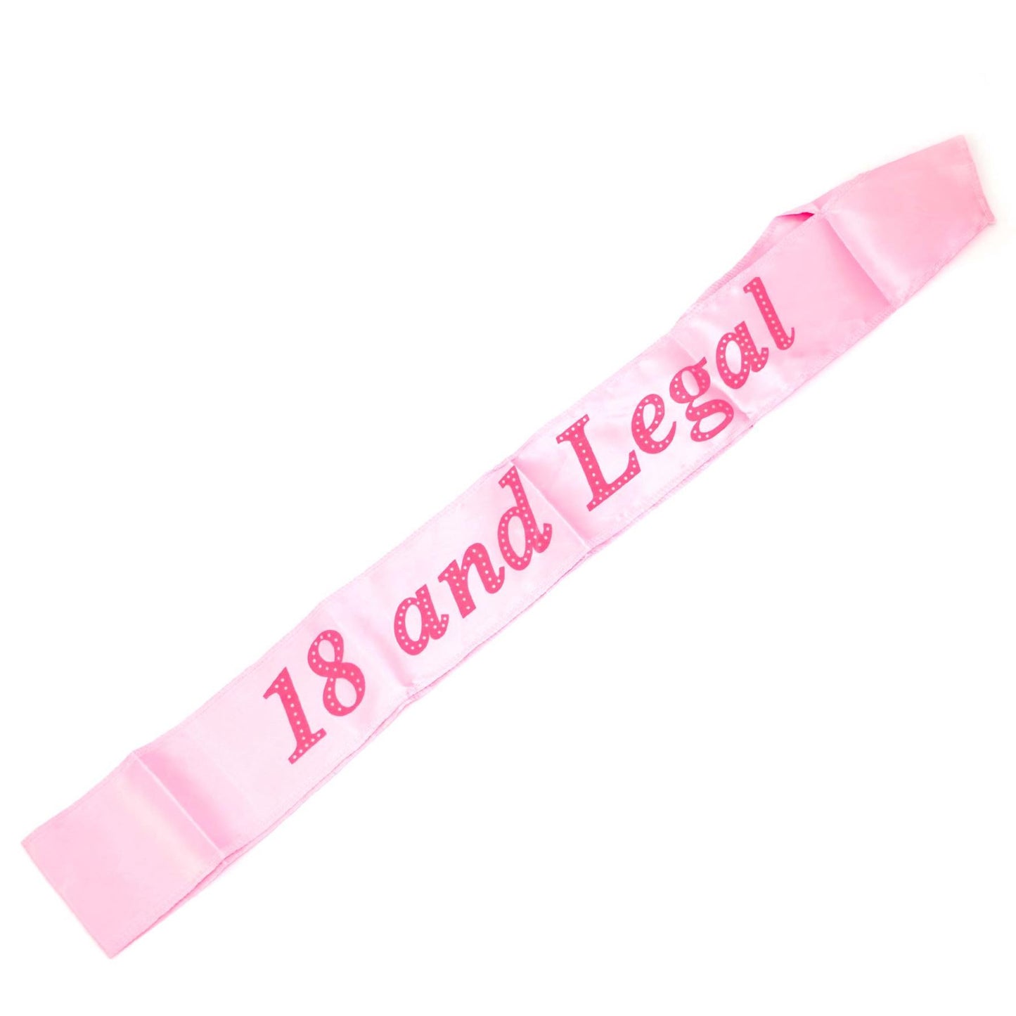 Pink 18th Birthday Sash