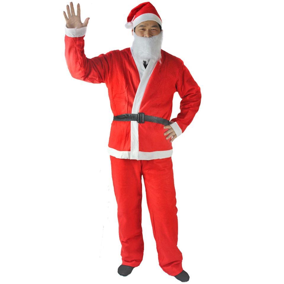 Adult Santa Suit Father Christmas Fancy Dress Costume