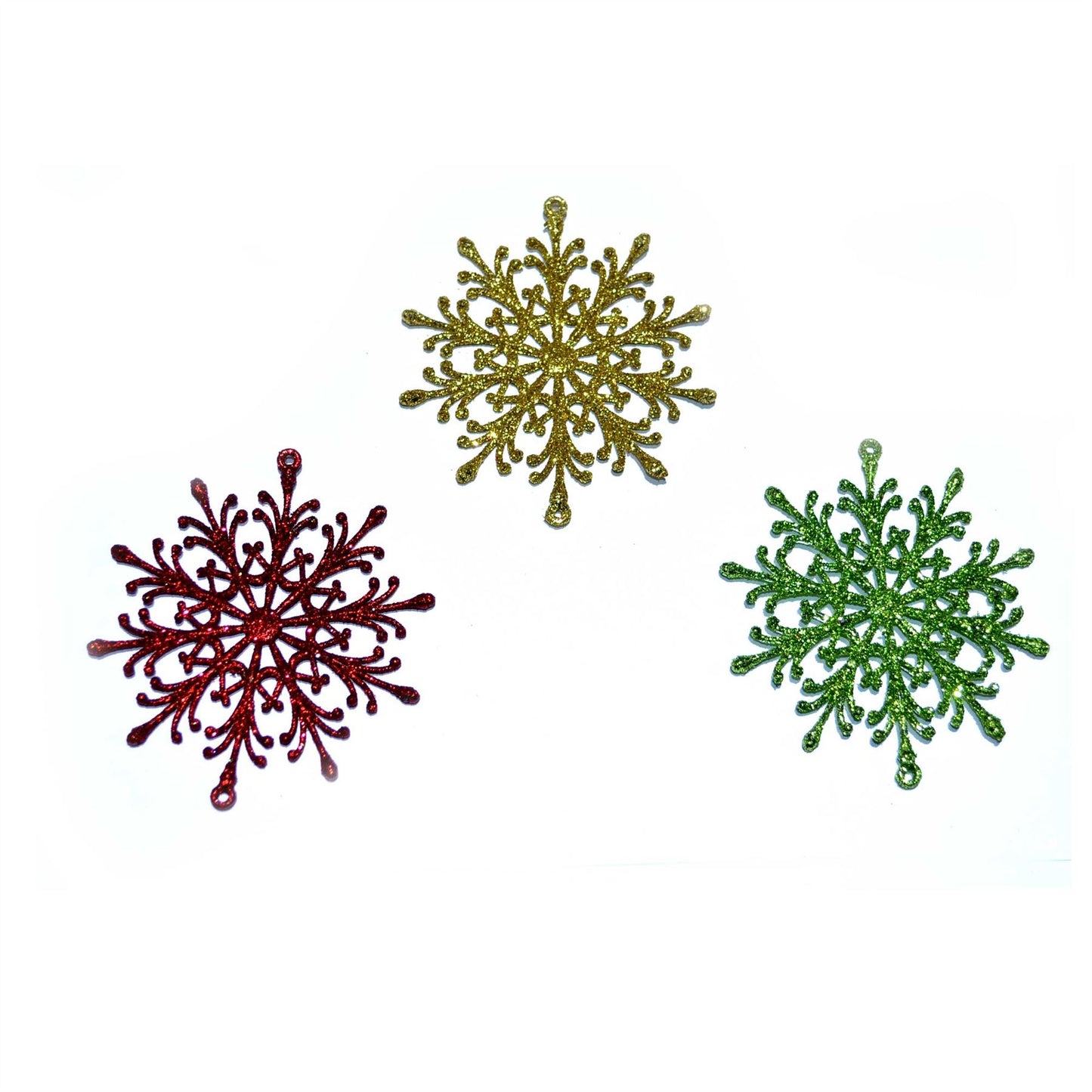 3pcs Glitter Snowflake Decorations