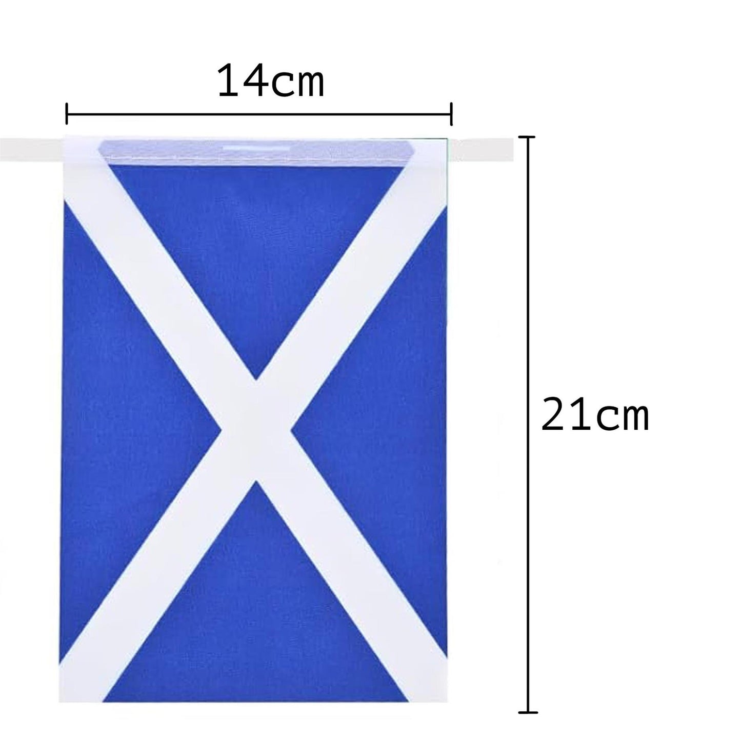 Scotland Flag St. Andrew's Saltire Bunting - 10m
