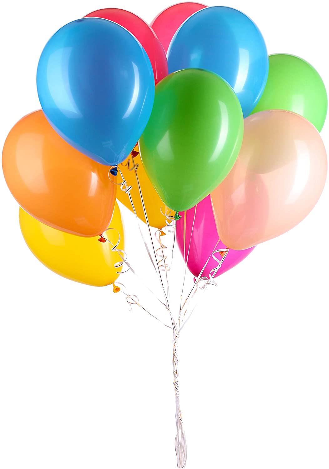 50 Assorted Coloured Balloons 12"