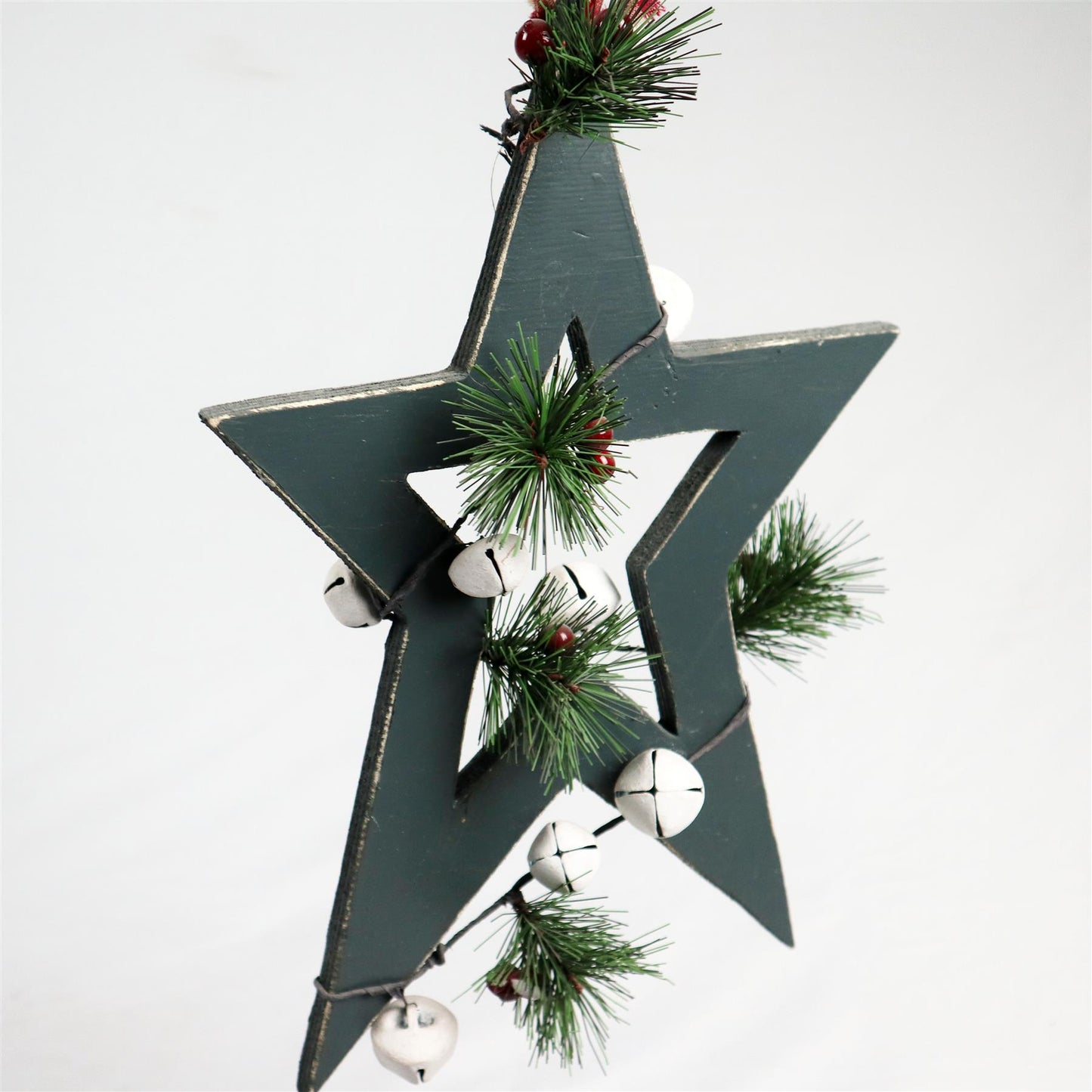 Hanging Decorations Green Star 30cm