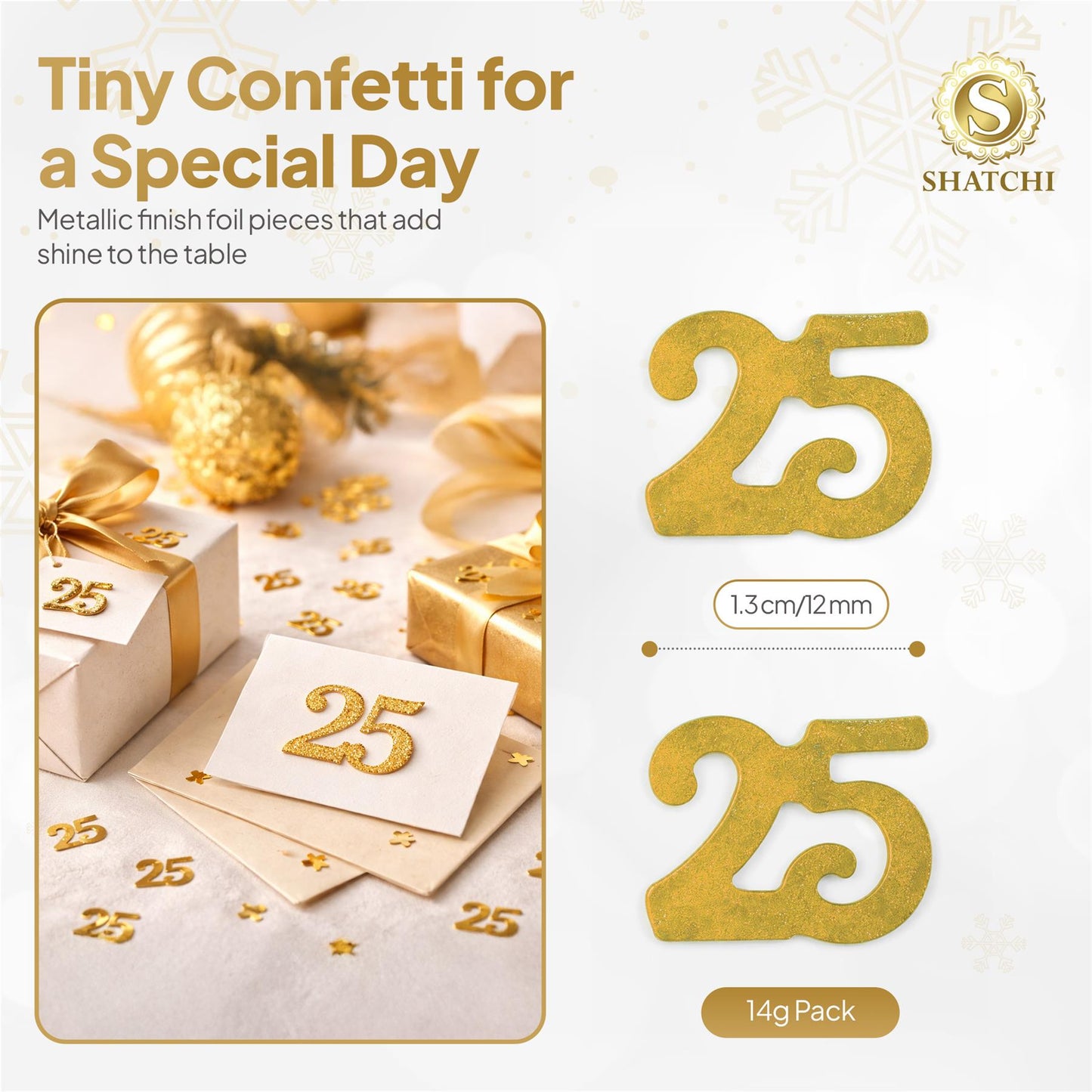 25th Gold Confetti 14G 1PK