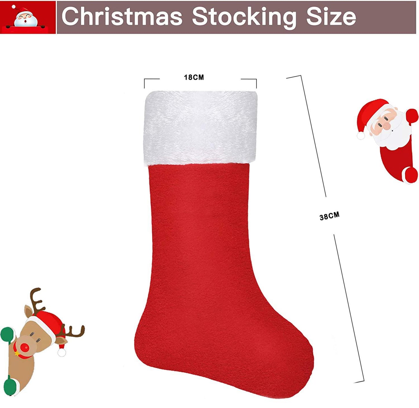 Red Felt Santa Stocking