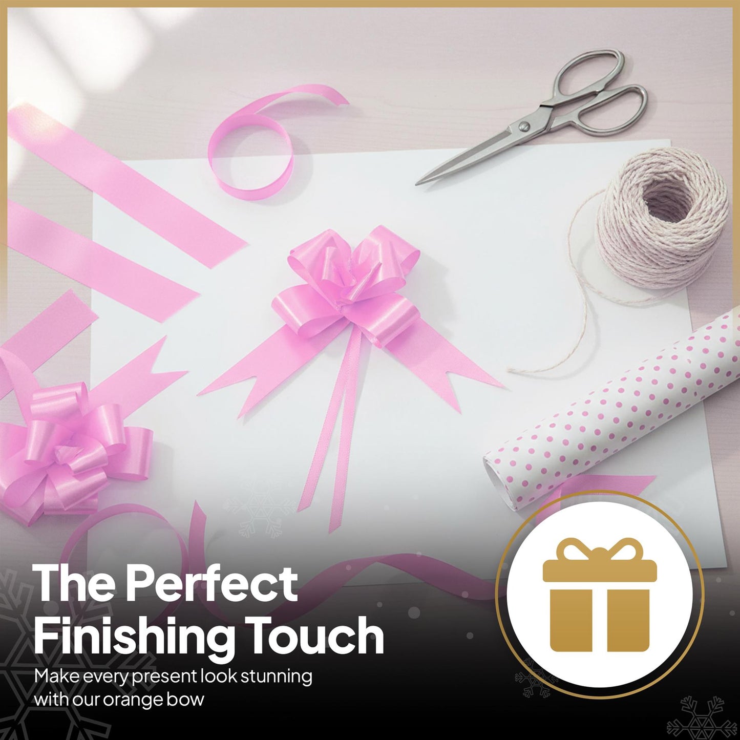 10 Pcs 30mm Light Pink Pull Bows