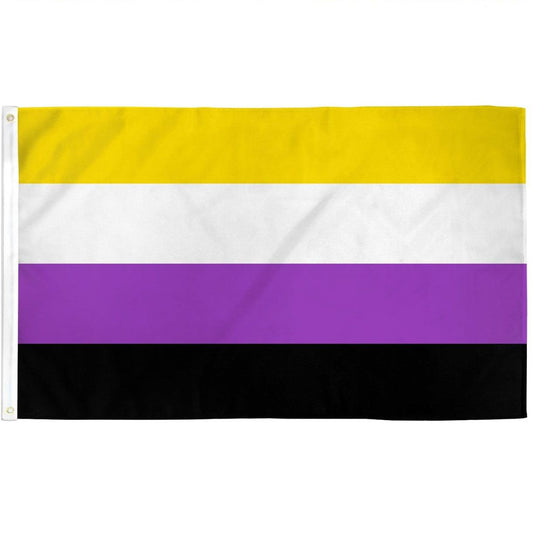 Non-Binary Pride Flag - 5x3ft