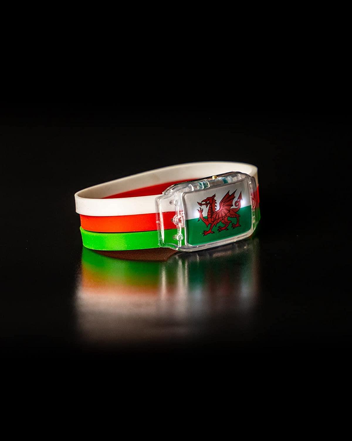Football World Cup Party Accessory Set 42PCS Welsh Sleeve Flag Tattoo Bracelet