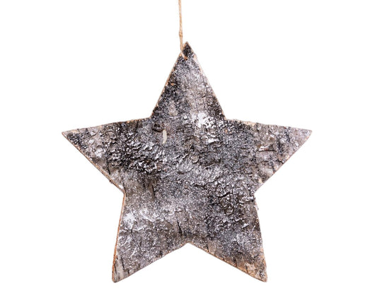 20cm Wooden Star Christmas Decoration