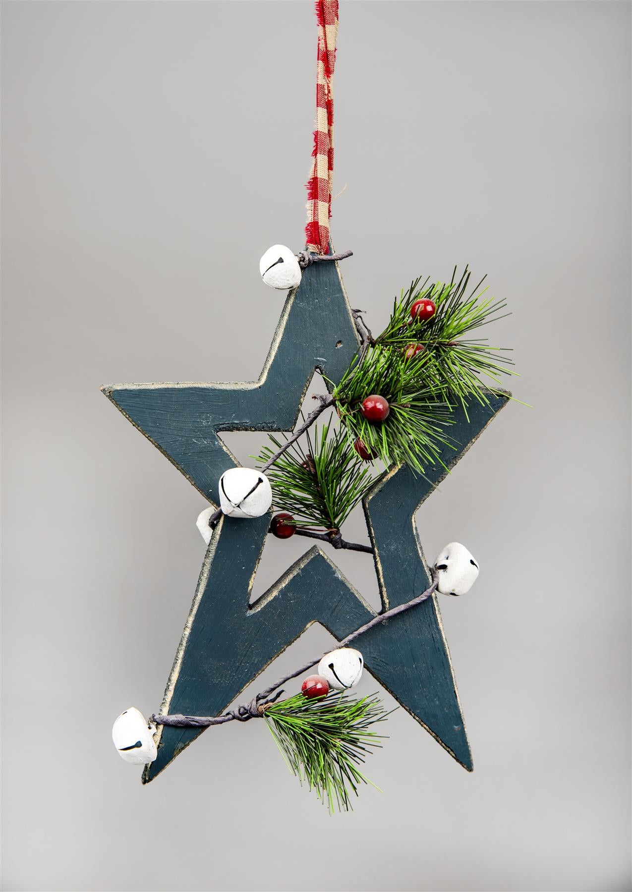 Hanging Decorations Green Star 30cm