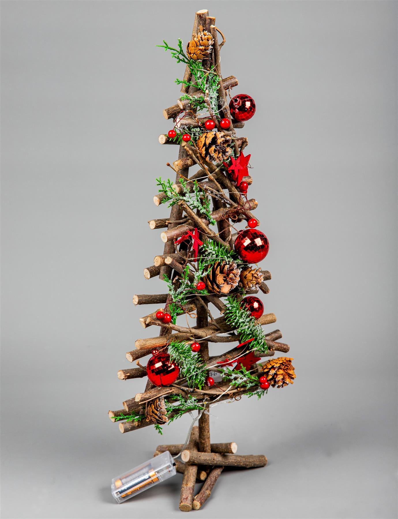 50cm LED Twig Tree - Red